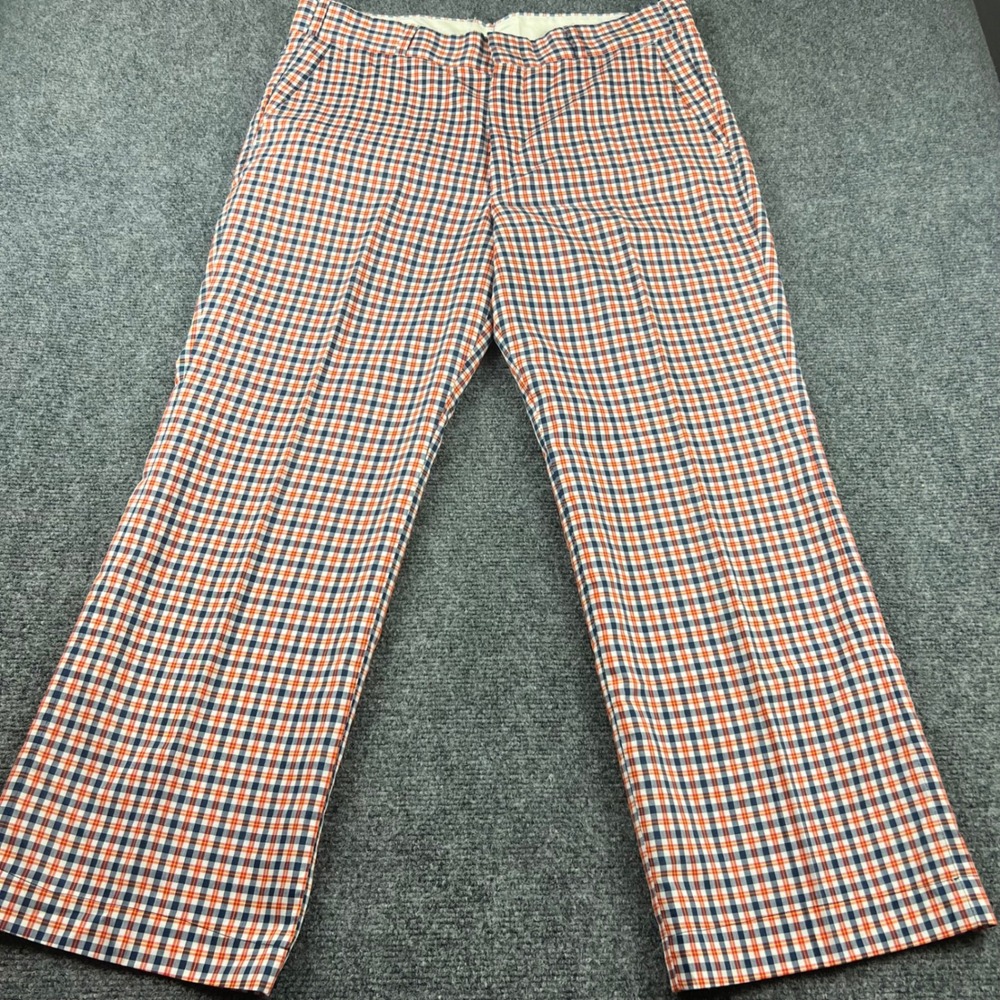 VTG The Winding Beam Rehoboth Beachโ Red Plaid Golf Pants Mens 34x26 USA Preppy